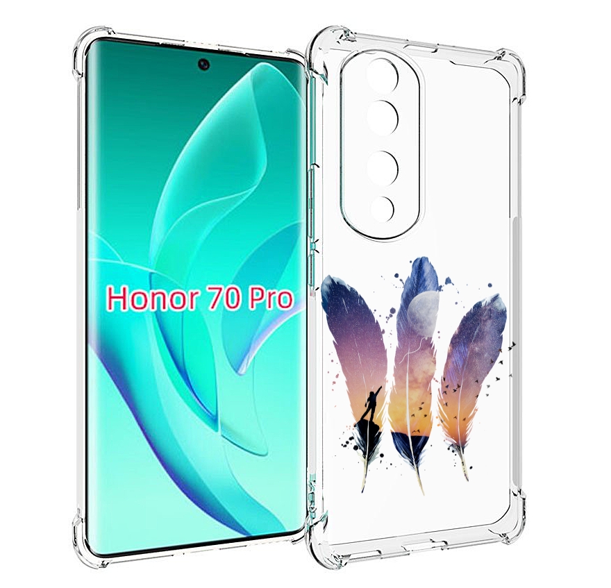 

Чехол MyPads небесные перья для Honor 70 Pro / 70 Pro Plus, Прозрачный, Tocco