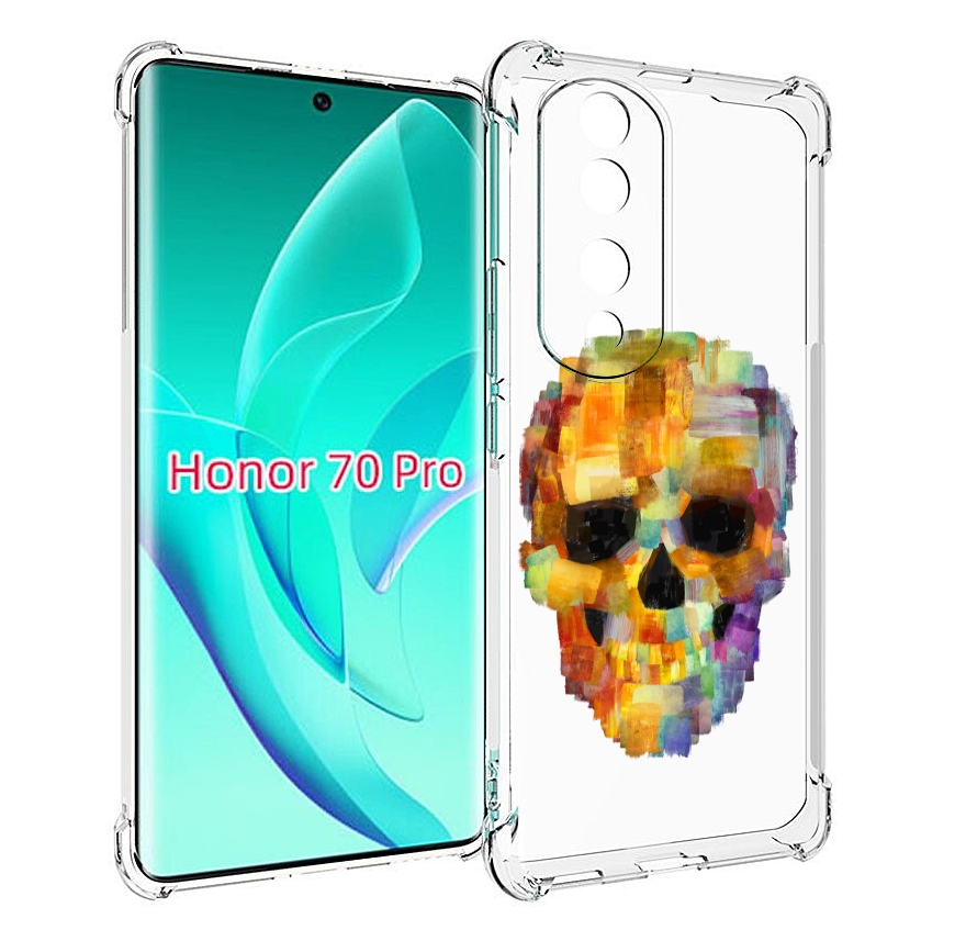 

Чехол MyPads нарисованный череп для Honor 70 Pro / 70 Pro Plus, Прозрачный, Tocco