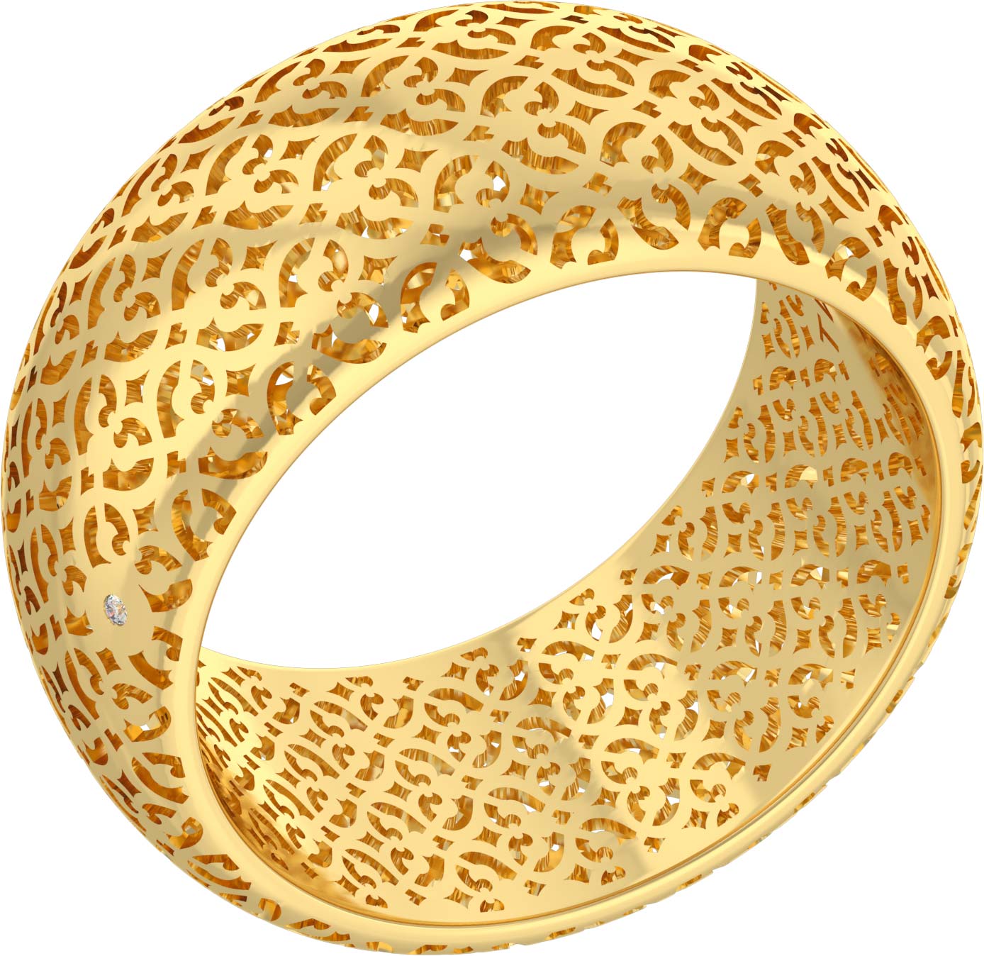 Кольцо из желтого золота р. 19 Grant 9177845-gr, бриллиант