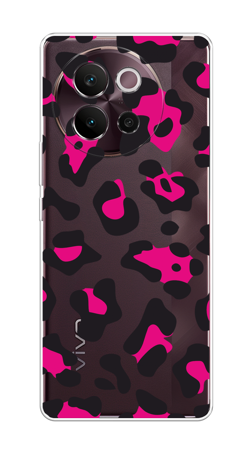 

Чехол на Vivo V40 Lite 5G "Pink cow spots", Черный;розовый, 2611550-1