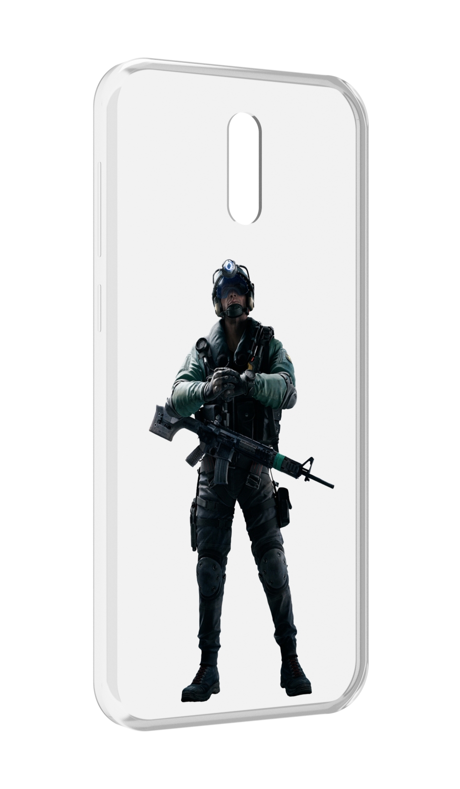 

Чехол MyPads Tom-Clancy's-Rainbow-Six-2 для Alcatel 3L (2019), Прозрачный, Tocco