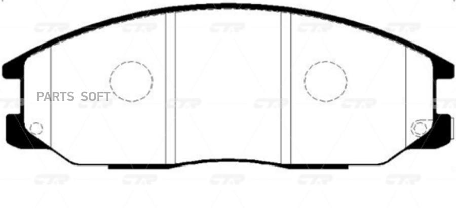 

Тормозные колодки Ctr GK0469P