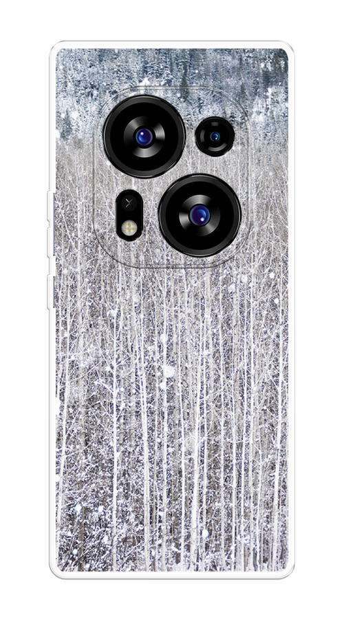 

Чехол на Tecno Phantom X2/X2 Pro "Снежный лес", Бежевый;серый;белый, 303350-5