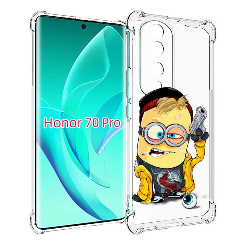 

Чехол MyPads миньон бандит для Honor 70 Pro / 70 Pro Plus, Прозрачный, Tocco
