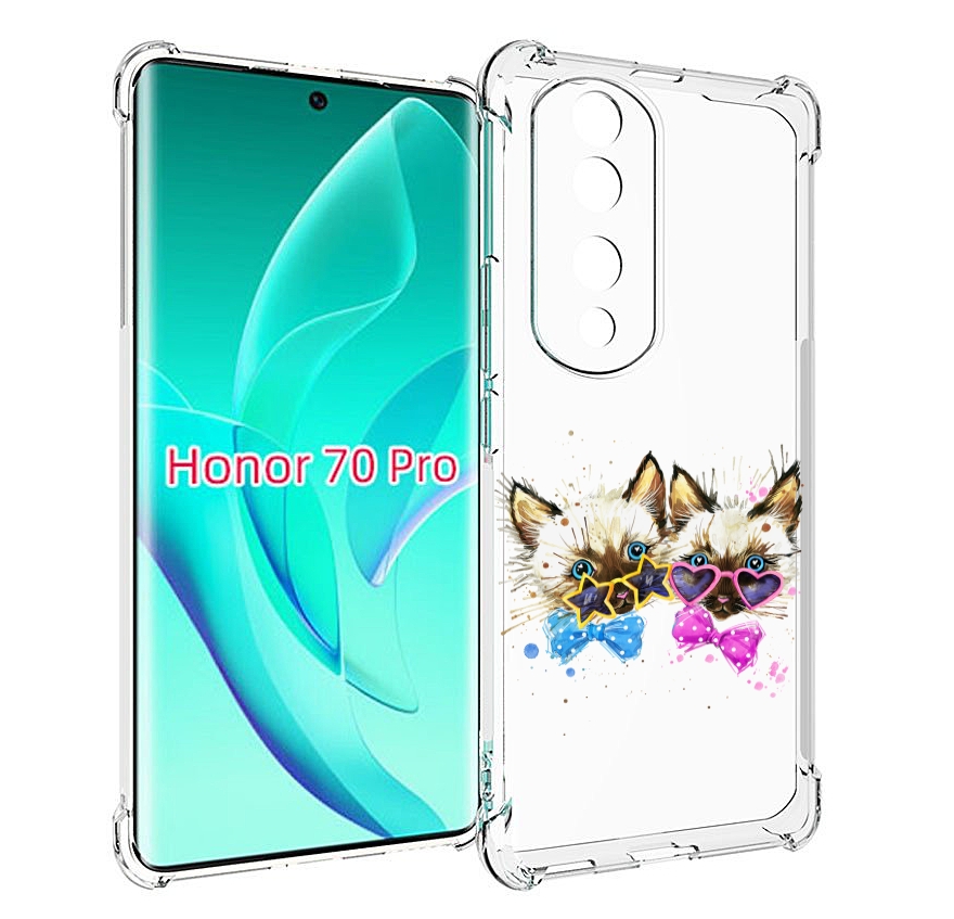 

Чехол MyPads милые котята для Honor 70 Pro / 70 Pro Plus, Прозрачный, Tocco