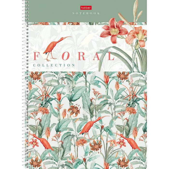 

Hatber Колледж-тетрадь твердая обложка А4 160 листов в клетку "Floral collection", многоур