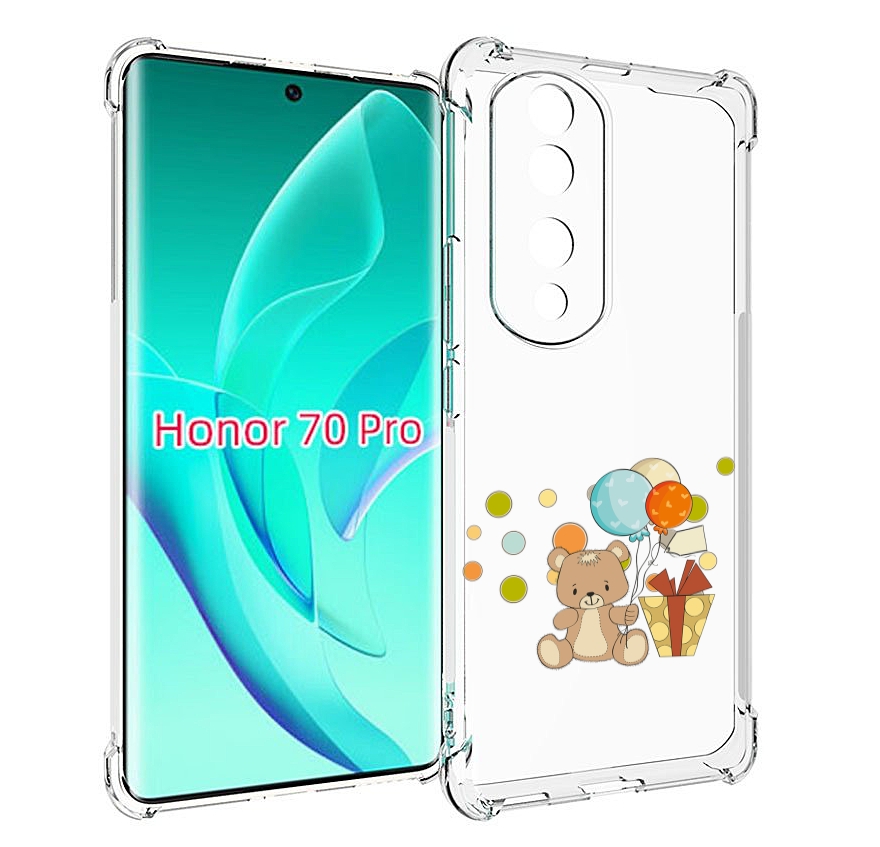 

Чехол MyPads медвеженок с подарком для Honor 70 Pro / 70 Pro Plus, Прозрачный, Tocco