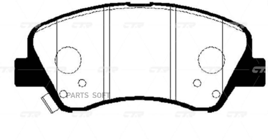 

Тормозные колодки Ctr GK0500P