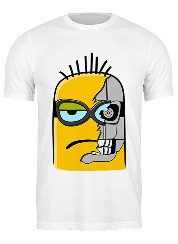 

Футболка мужская Миньон-киборг 2671410 Printio белая 3XL, Миньон-киборг 2671410