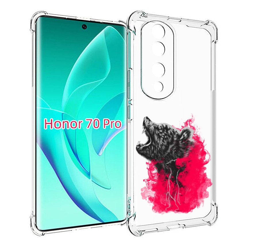 

Чехол MyPads медведь в дымке для Honor 70 Pro / 70 Pro Plus, Прозрачный, Tocco