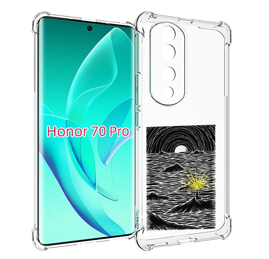 

Чехол MyPads маяк в черно белом море для Honor 70 Pro / 70 Pro Plus, Прозрачный, Tocco