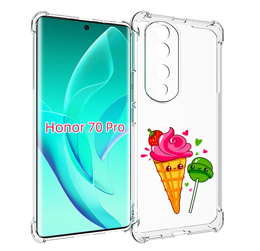 

Чехол MyPads Вкусняшки для Honor 70 Pro / 70 Pro Plus, Прозрачный, Tocco