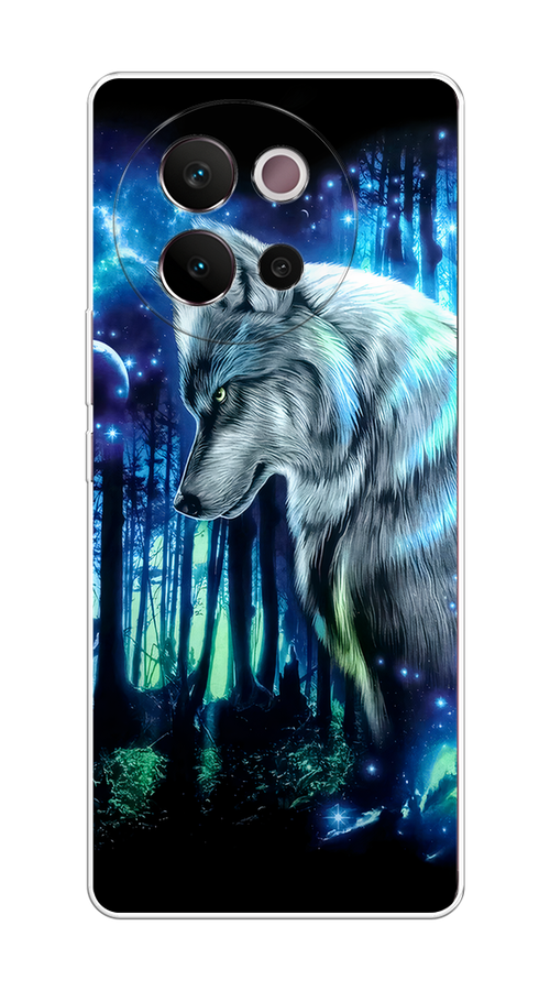 

Чехол на Vivo V40 Lite 5G "Сказочный волк", Синий;серебристый;черный, 2611550-1
