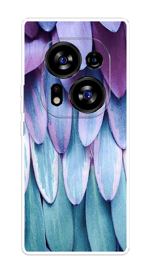 фото Чехол на tecno phantom x2/x2 pro "синее перо" case place