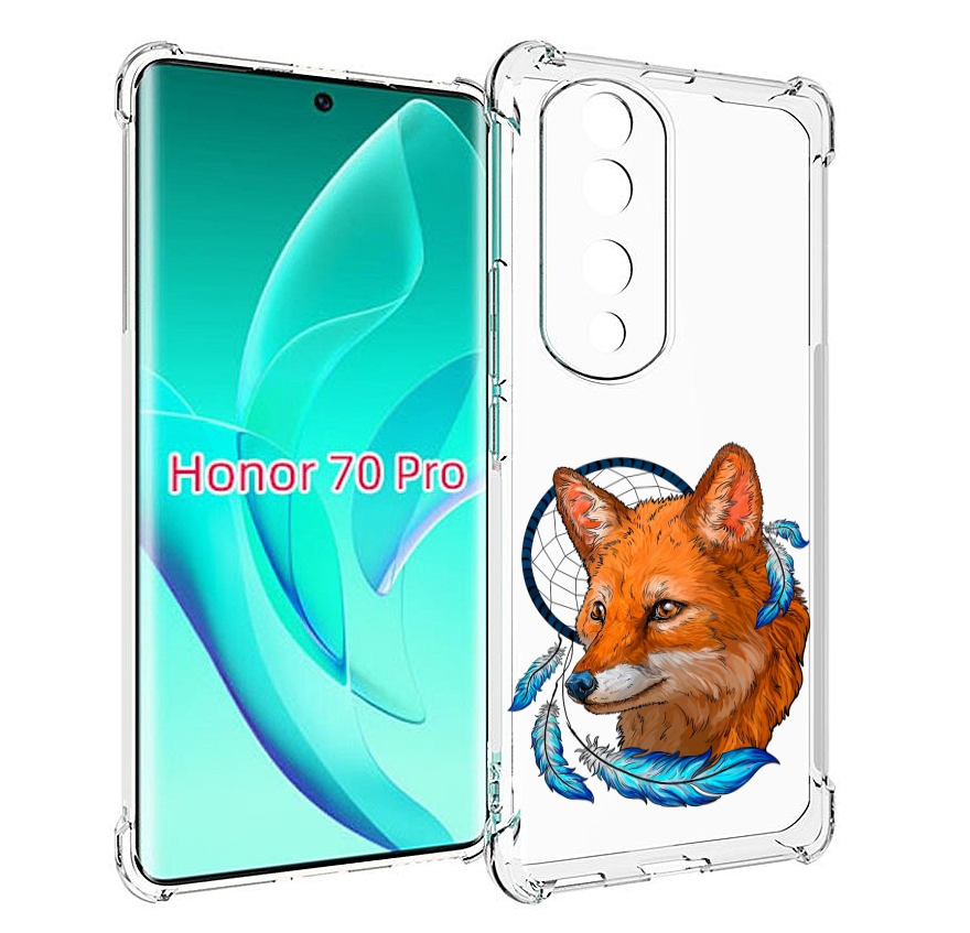 

Чехол MyPads лиса и ловец снов для Honor 70 Pro / 70 Pro Plus, Прозрачный, Tocco
