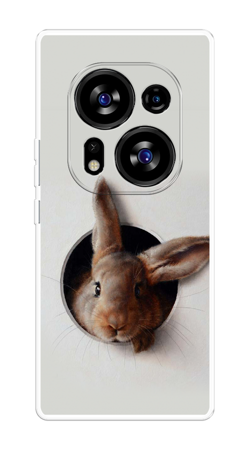 

Чехол на Tecno Phantom X2/X2 Pro "Любопытный кролик", Серый;коричневый, 303350-1