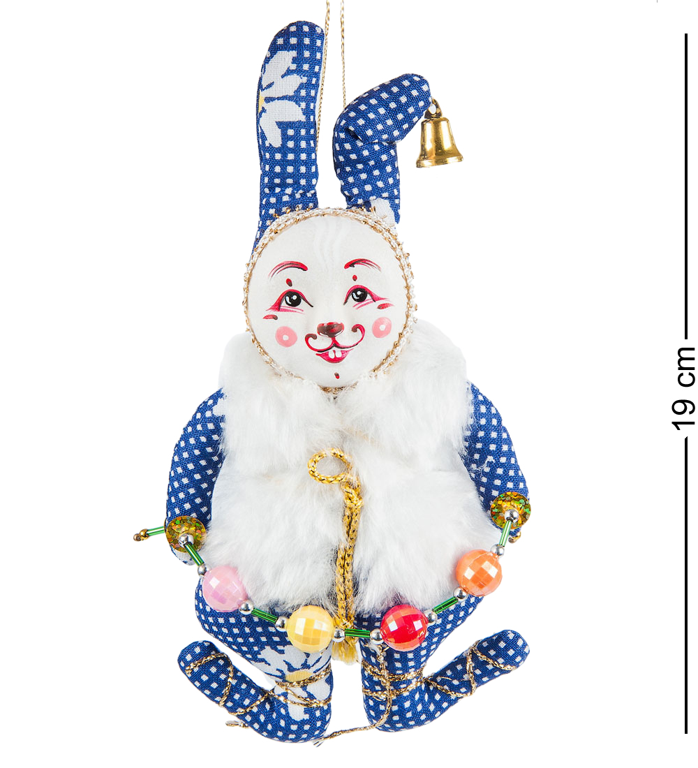 Кукла Рускукла подвесная Кролик с бусами RK-462
