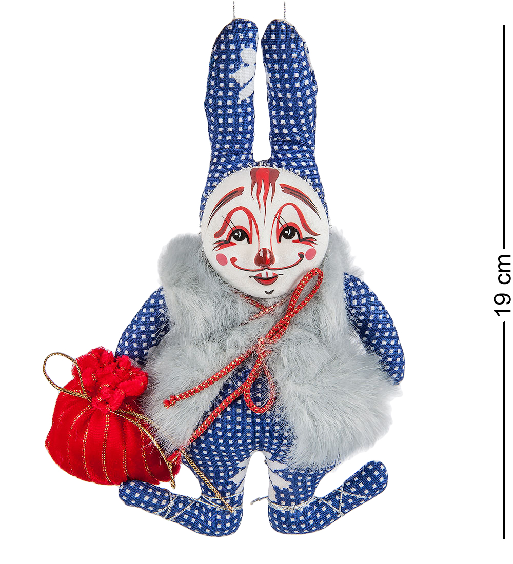 фото Кукла рускукла подвесная кролик в меховушке rk-460