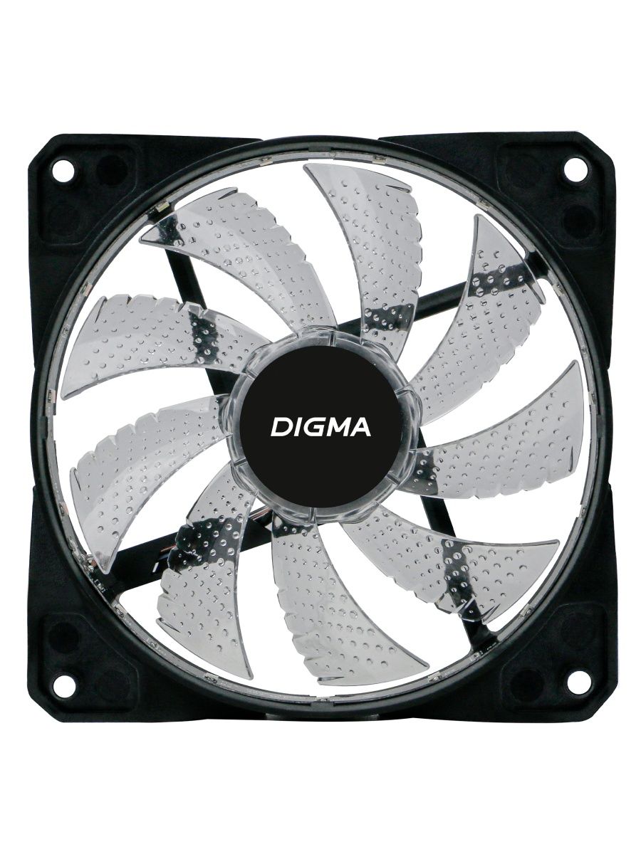 фото Вентилятор digma dfan-frgb2 3-pin, 4-pinmolex24db, 160gr, led, ret