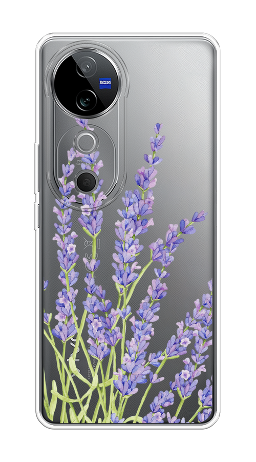 

Чехол на Vivo V40 "Лавандовые стебли", Фиолетовый;зеленый, 2611450-1