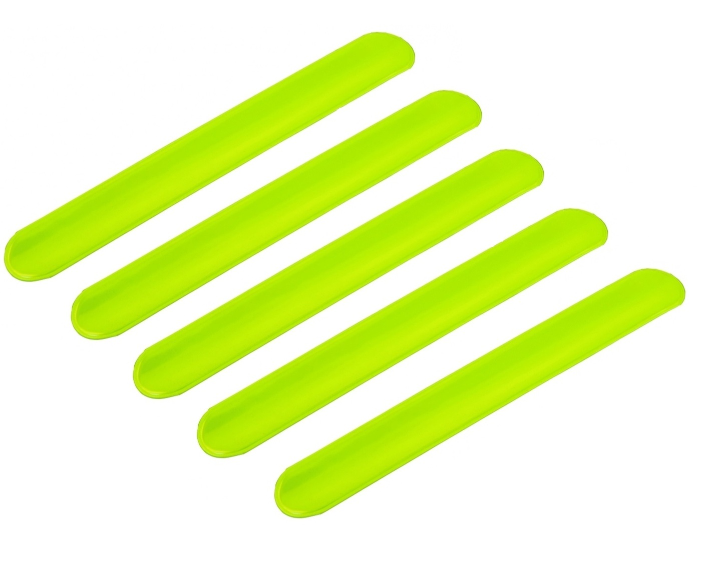 

Светоотражающий слэп-браслет COSY желтый, 5 штук