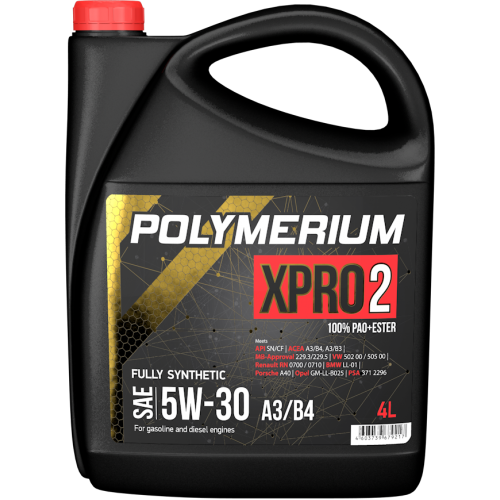 Моторное масло Polymerium XPro2 A3/B4 5W30 4л