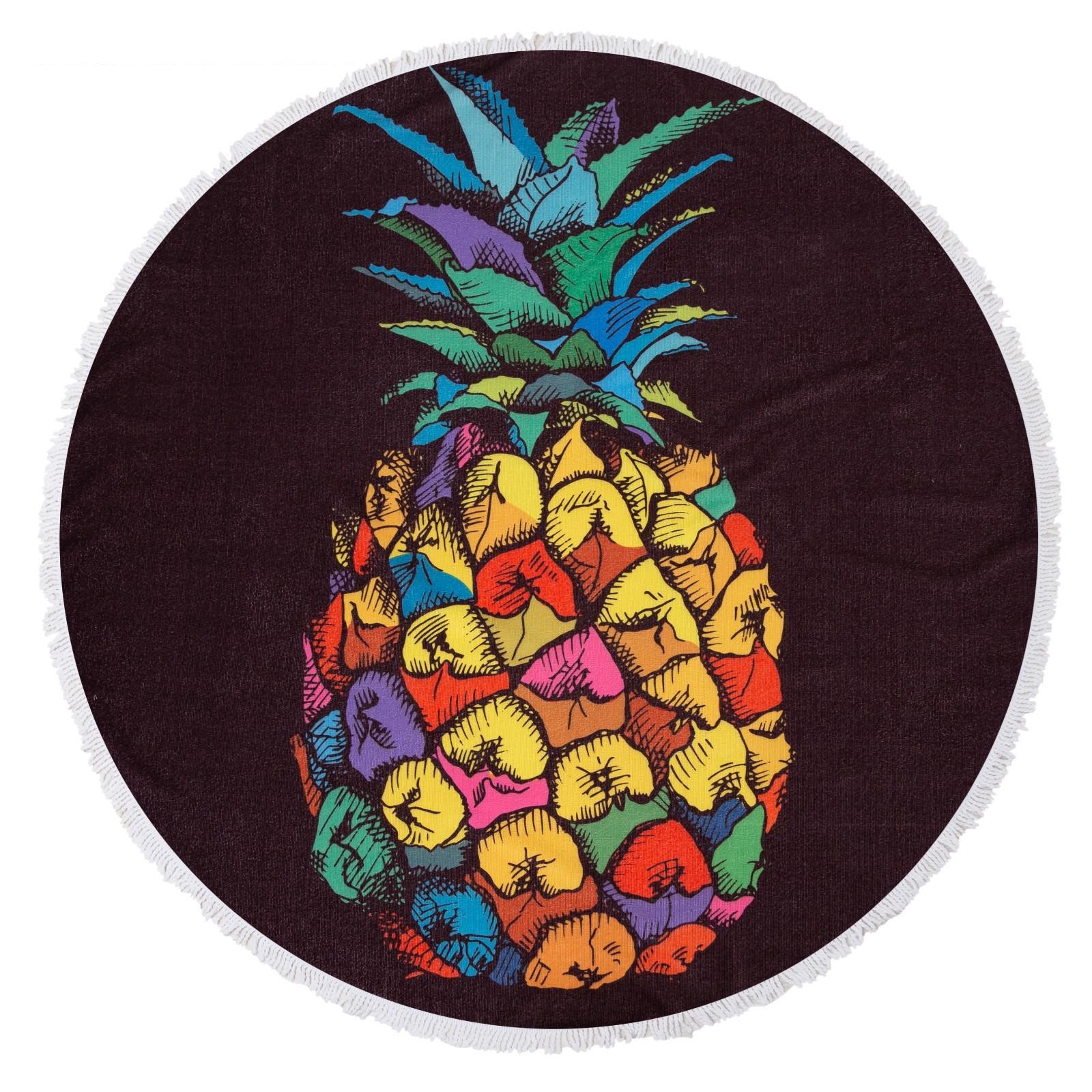 фото Коврик для пикника baziator beach towel ананас bg0069 150х150 см