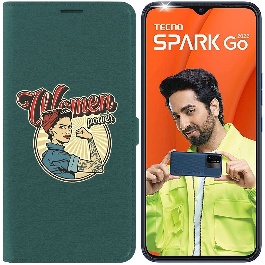 

Чехол-книжка Eco Book для Tecno Spark Go 2022 Women Power