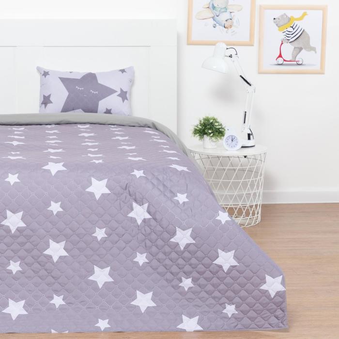

Этель 1,5-спальное, Grey stars, 145х210 см, наволочка 40х60 см, микрофибра