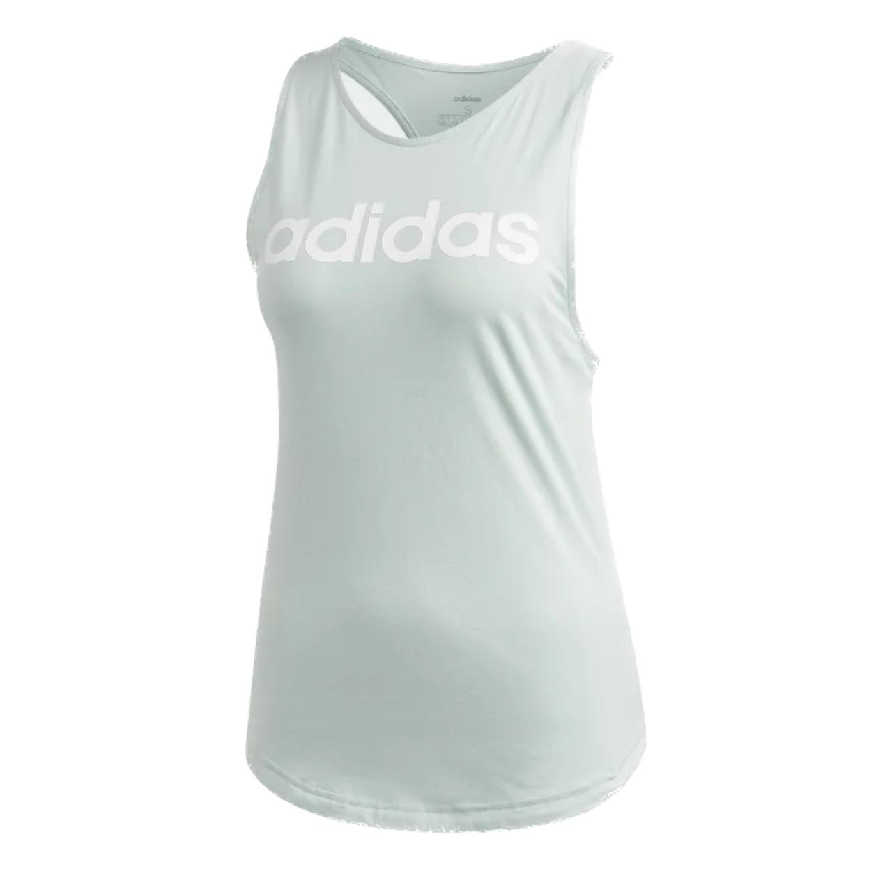 

Майка женская Adidas Essentials Linear Tank Top FM6360 бирюзовая M, Бирюзовый, Essentials Linear Tank Top