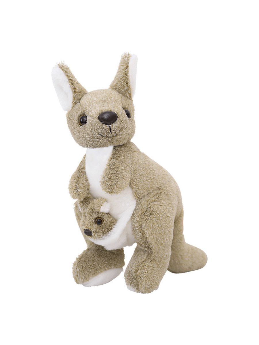 

Мягкая игрушка Кенгуру с малышом Kangaroo 25см, Разноцветный, Мягкая игрушка