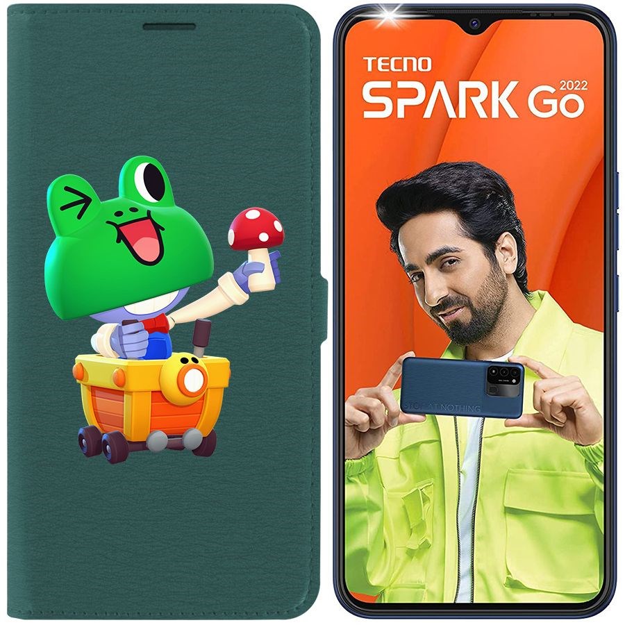 

Чехол-книжка Eco Book для Tecno Spark Go 2022 Brawl Stars-Леонард Карл