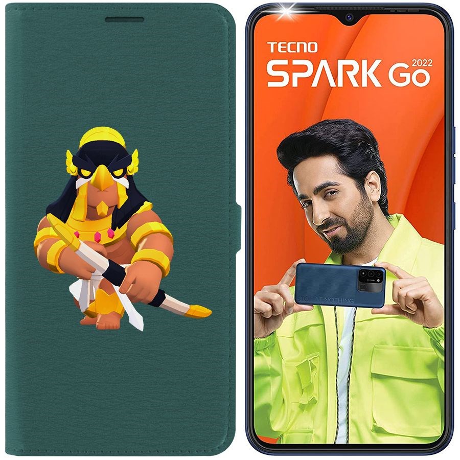 

Чехол-книжка Eco Book для Tecno Spark Go 2022 Brawl Stars-Бо Хорус