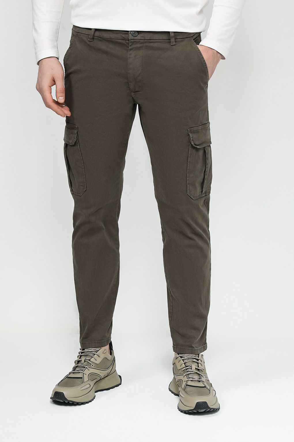 

Брюки мужские Piombo 1976996 зеленые 56, Зеленый, 1976996