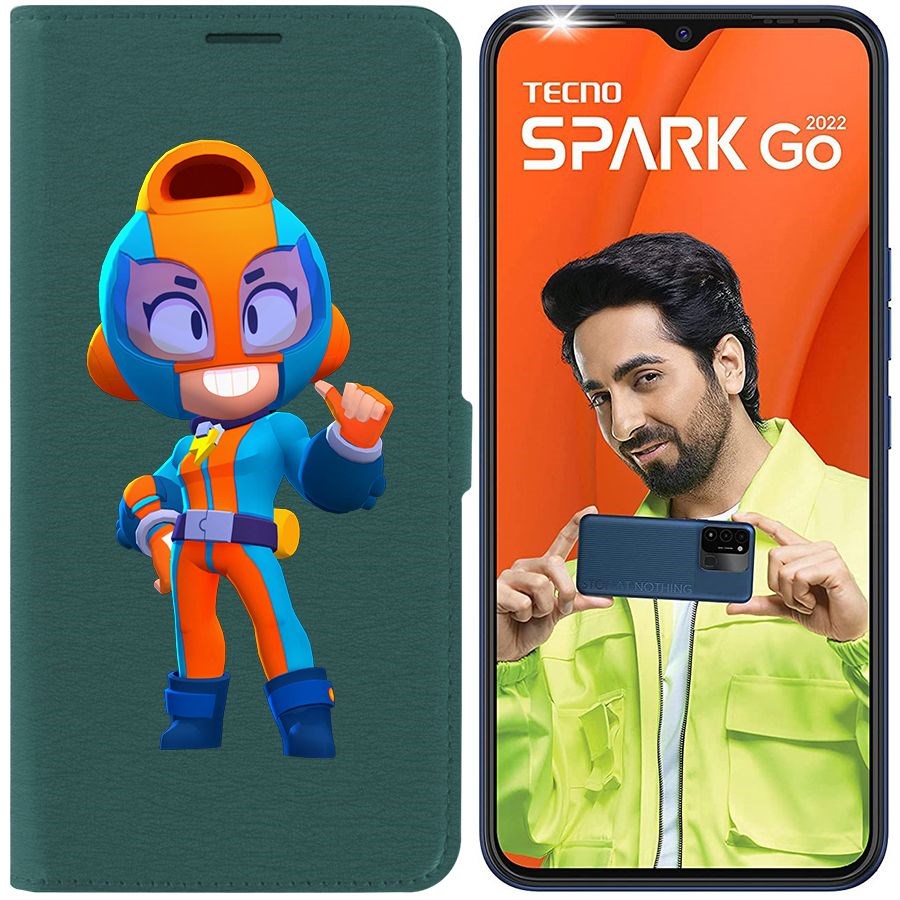 

Чехол-книжка Eco Book для Tecno Spark Go 2022 Brawl Stars-GT Макс