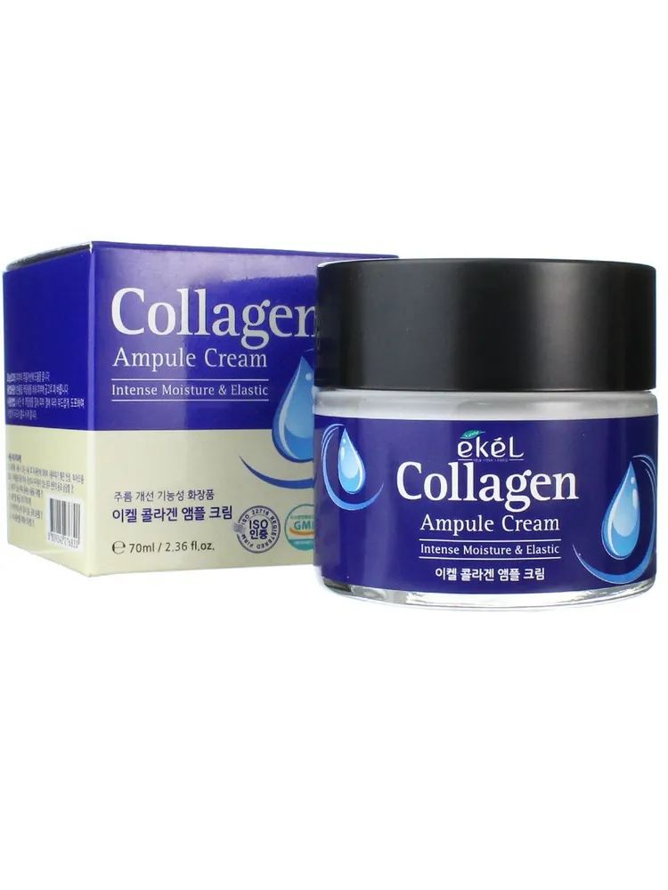 

Крем для лица Ekel Ampule Cream Collagen с коллагеном, ампульный, омолаживающий, 70 мл