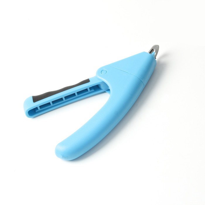 Пижон с нескользящей ручкой, пластик, отверстие 9 мм, голубой-серый