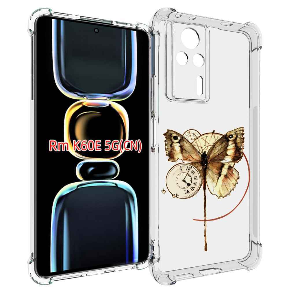

Чехол MyPads старинные часы с бабочкой для Xiaomi Redmi K60E, Tocco