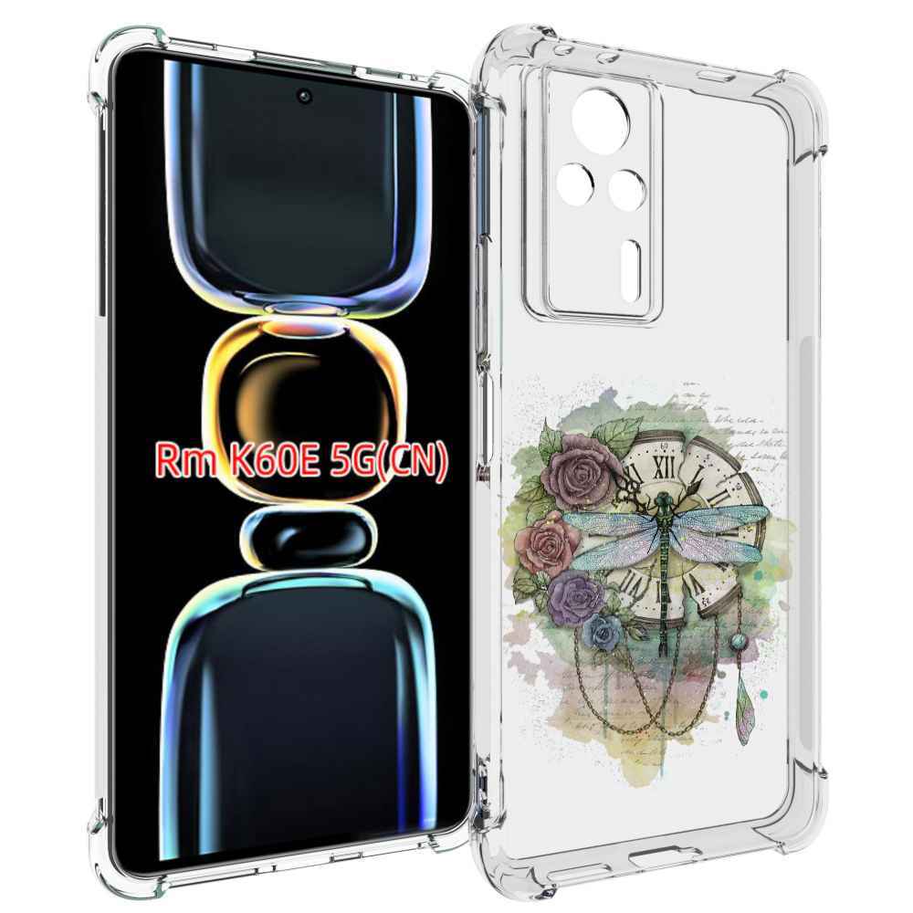 

Чехол MyPads старинные часы в цветах для Xiaomi Redmi K60E, Tocco