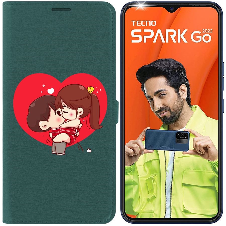 

Чехол-книжка Eco Book для Tecno Spark Go 2022 Аниме любовь
