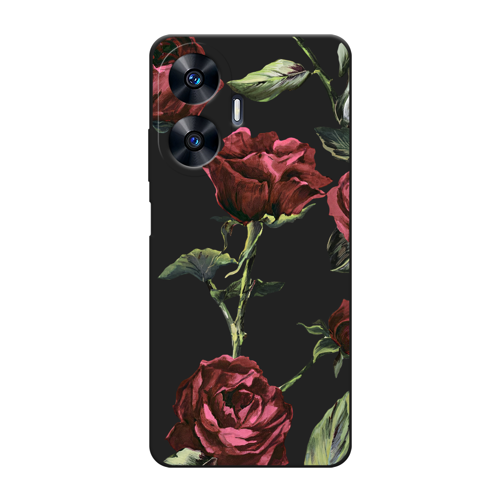 

Чехол Awog на Realme C55 "Бордовые розы фон", Бордовый, 2513852-1