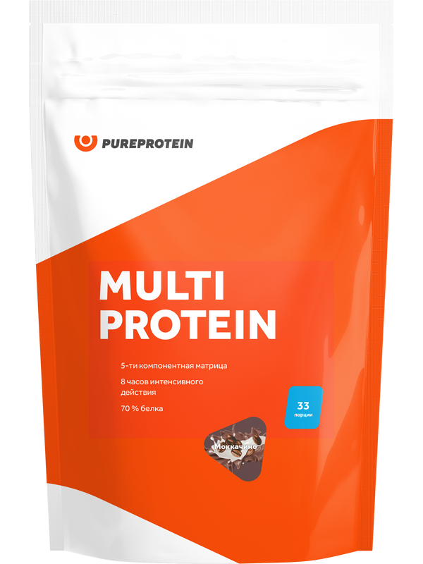 Протеин PureProtein Multi Protein, 1000 г, мокаччино