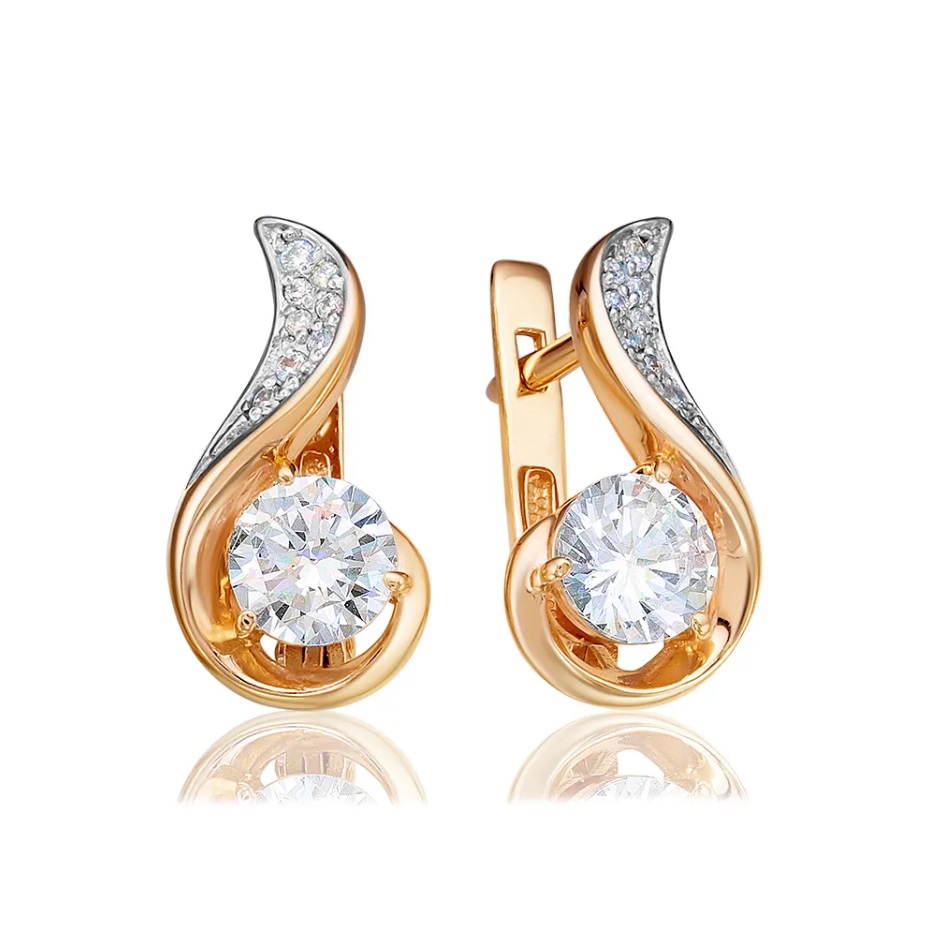 

Серьги из серебра с фианитом Media d`oro 03-2-1526, 03-2-1526