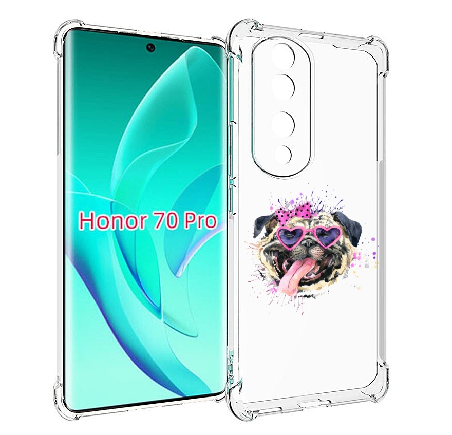 

Чехол MyPads Веселая собака для Honor 70 Pro / 70 Pro Plus, Прозрачный, Tocco