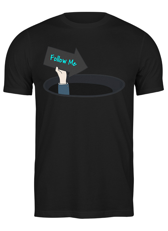 

Футболка мужская Printio Follow me 2530597 черная 3XL, Черный, Follow me 2530597