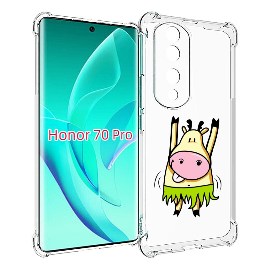 

Чехол MyPads Веселая корова для Honor 70 Pro / 70 Pro Plus, Прозрачный, Tocco