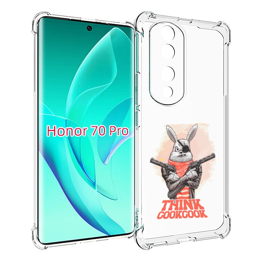 

Чехол MyPads кролик пират для Honor 70 Pro / 70 Pro Plus, Прозрачный, Tocco