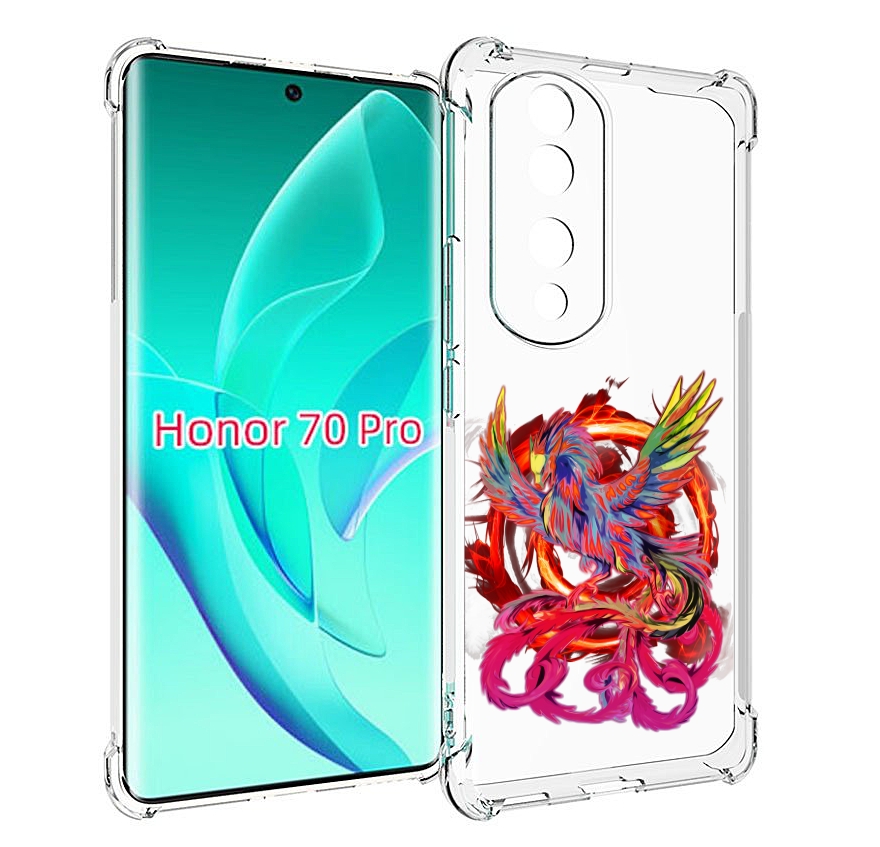 

Чехол MyPads красочный феникс для Honor 70 Pro / 70 Pro Plus, Прозрачный, Tocco