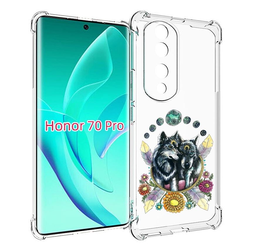 

Чехол MyPads красивые волки абстракция для Honor 70 Pro / 70 Pro Plus, Прозрачный, Tocco