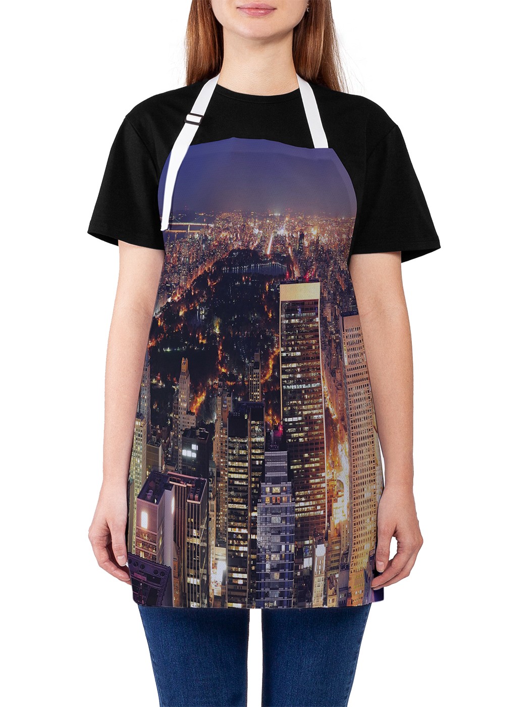 

Фартук женский JoyArty для готовки "Бескрайний Нью-Йорк", универсальный размер